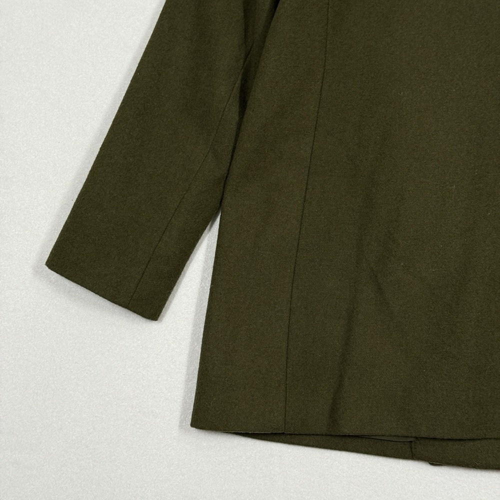 Old Navy Peacoat Women Small Petite Wool Blend Double Breasted Sherpa Collar NWT - Picture 12 of 15